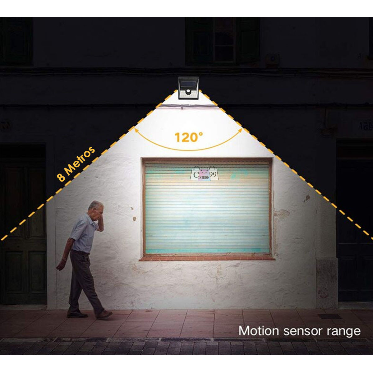 Miniatura 3 de Lampara solar 40 Leds De Pared